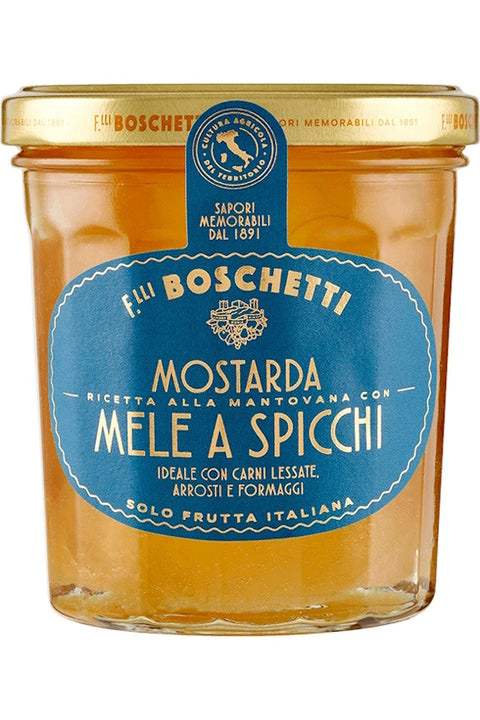 Mostarda Senfsauce mit Apfelspalten  - Boschetti