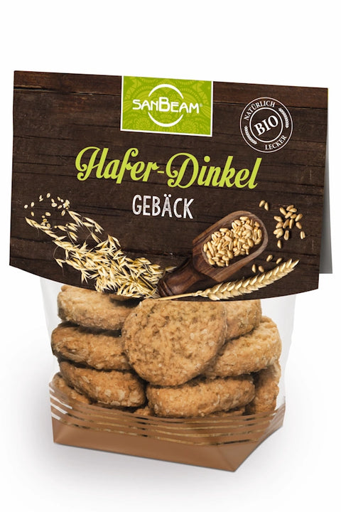 Dinkel Hafer Gebäck Kekse 150 g - San Beam