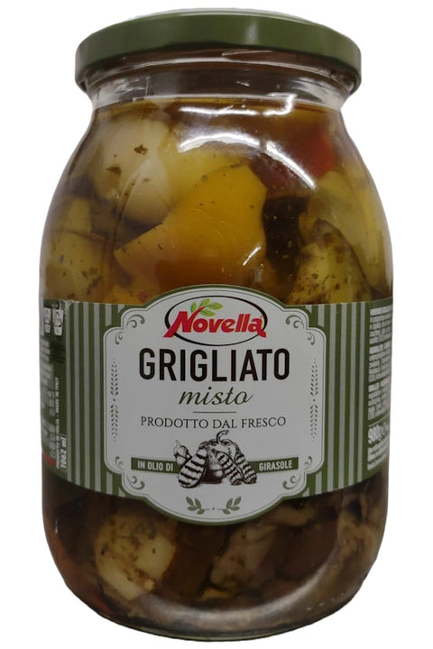 Gegrilltes Gemüse mit Gewürzen im Glas - von Novella.